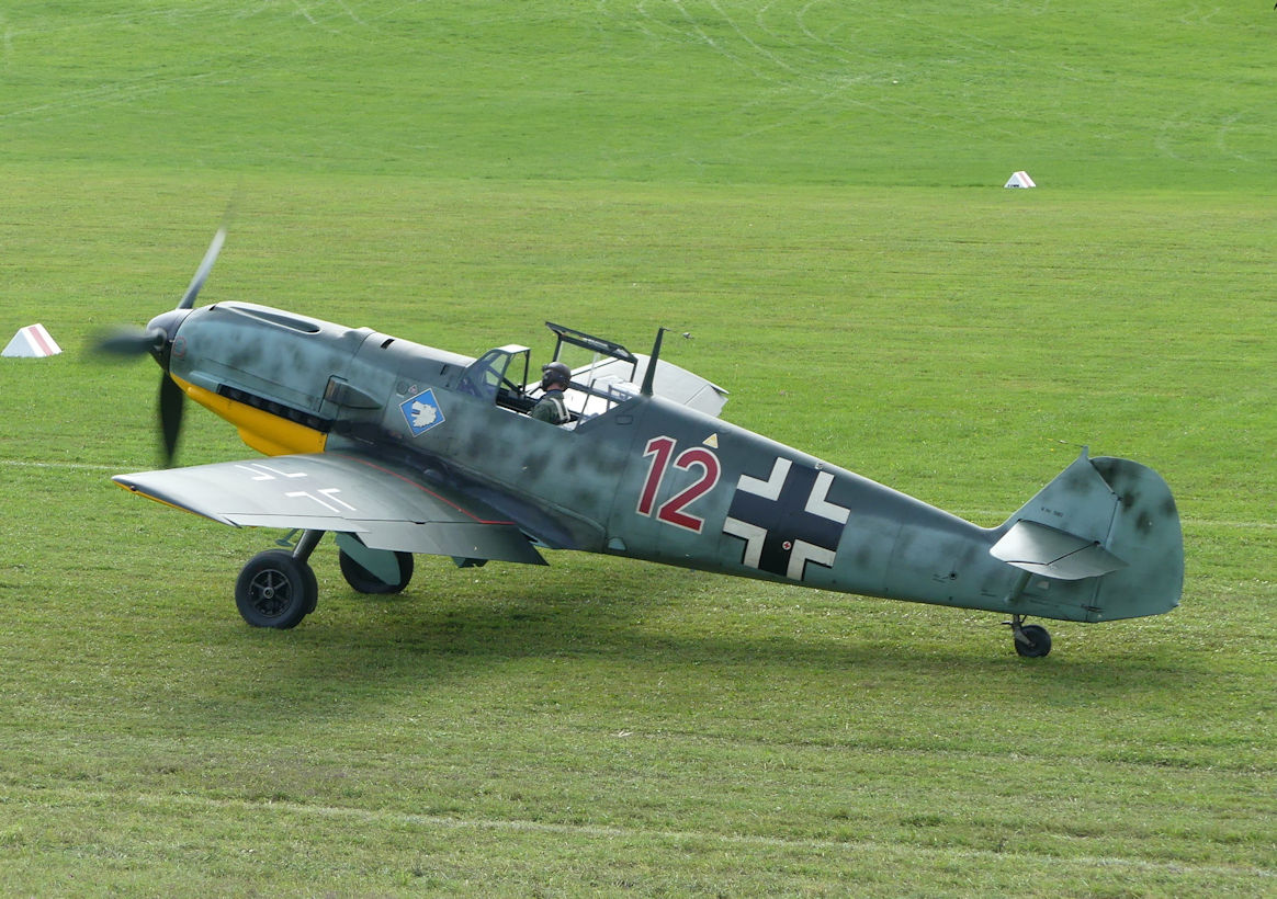 Messerschmitt BF-109E, powered by original Daimler Benz V12 engine